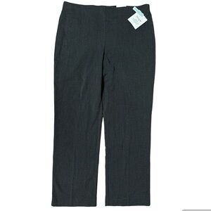 CROFT & BARROW STRETCH MID RISE DARK GRAY PANTS